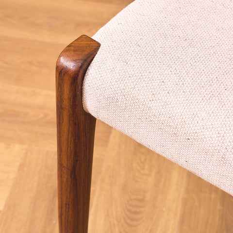 Danish set of 4 dining chairs in Santos rosewood 'model 71' by Niels O. Moller
