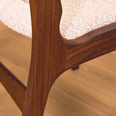Danish dining chairs in walnut by Erik Buch for Anderstrup Møbelfabrik, model 89