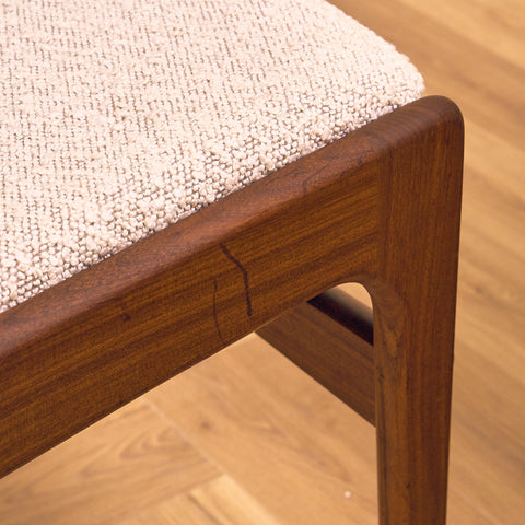 Danish dining chairs in walnut by Erik Buch for Anderstrup Møbelfabrik, model 89