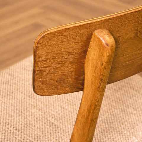 Danish set of 6 dining chairs in teak and beech by Farstrup
