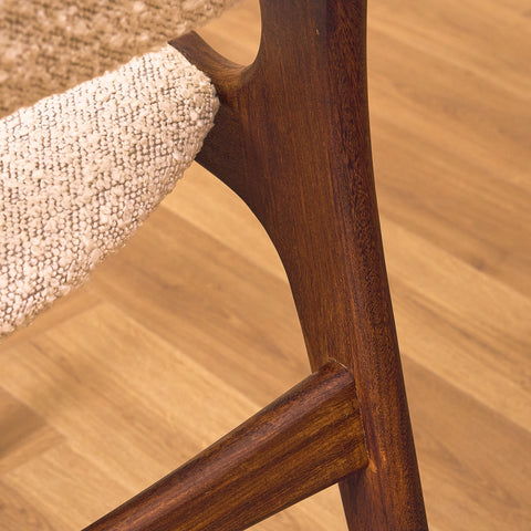 Danish dining chairs in walnut by Erik Buch for Anderstrup Møbelfabrik, model 89