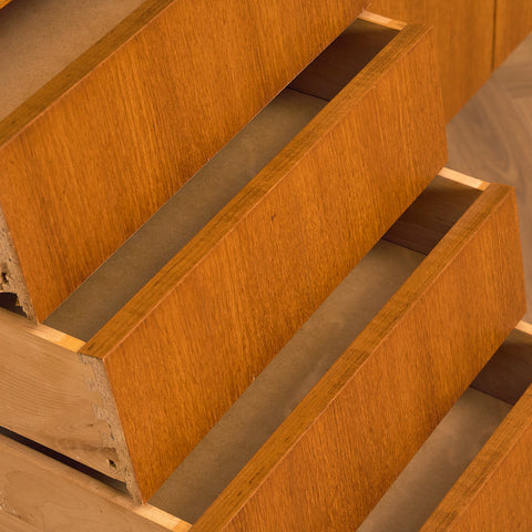 Swedish bookshelf in teak and beech
