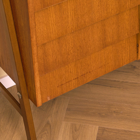 Swedish bookshelf in teak and beech