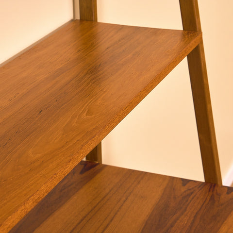 Swedish bookshelf in teak and beech