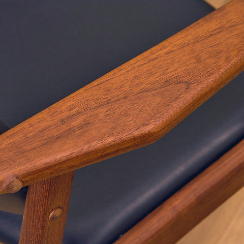 Danish set of 4 dining armchairs in teak by Arne Vodder for Vamo Furniture Factory, model "Lene"