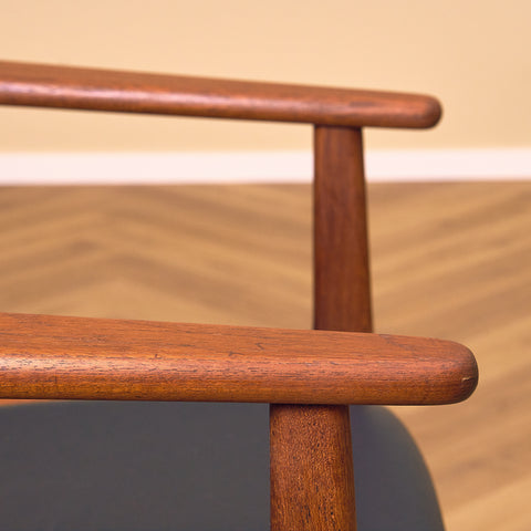 Danish set of 4 dining armchairs in teak by Arne Vodder for Vamo Furniture Factory, model "Lene"