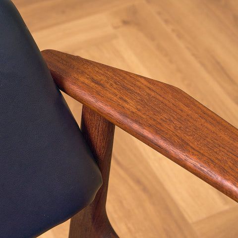 Danish set of 4 dining armchairs in teak by Arne Vodder for Vamo Furniture Factory, model "Lene"