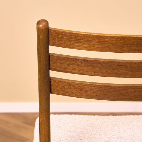 Danish set of 4 dining chairs in teak and beech by Sax Møbler