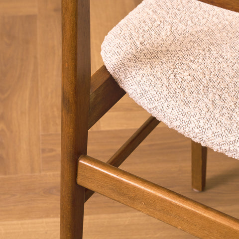 Danish set of 4 dining chairs in teak and beech by Sax Møbler