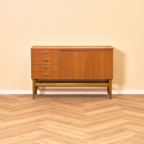 Swedish sideboard in teak and beech