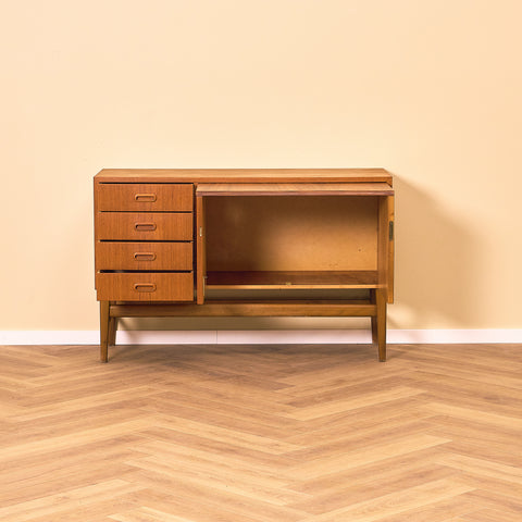 Swedish sideboard in teak and beech