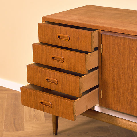 Swedish sideboard in teak and beech