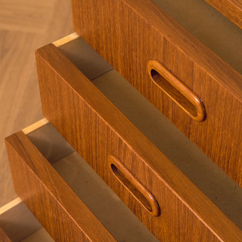 Swedish sideboard in teak and beech