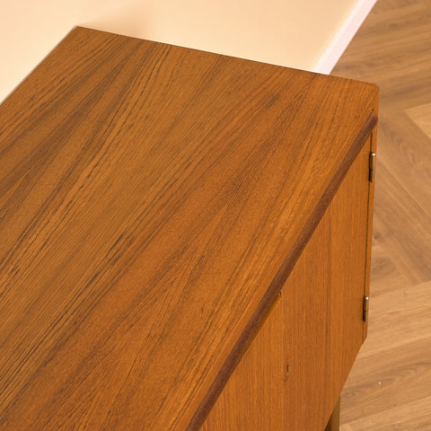 Swedish sideboard in teak and beech