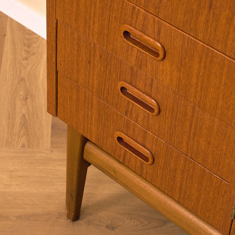 Swedish sideboard in teak and beech
