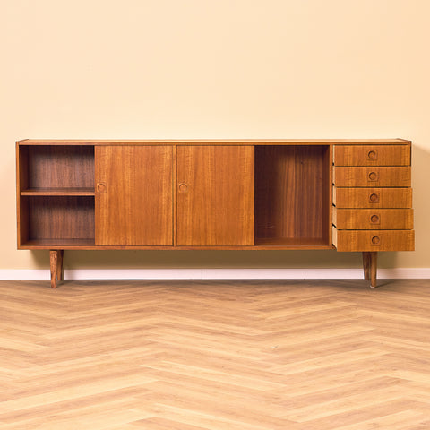 Long Danish sideboard in teak