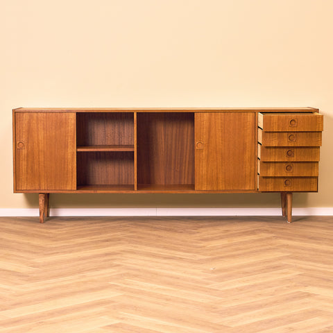Long Danish sideboard in teak