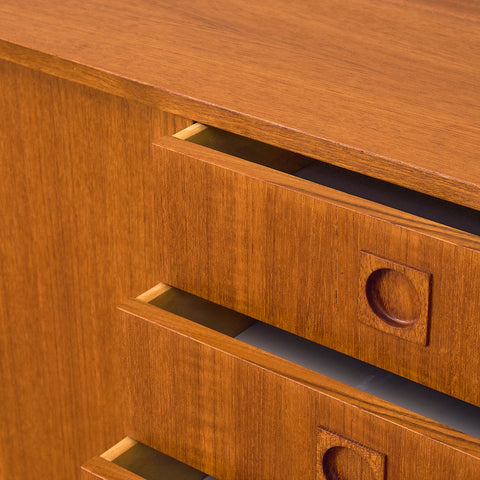 Long Danish sideboard in teak