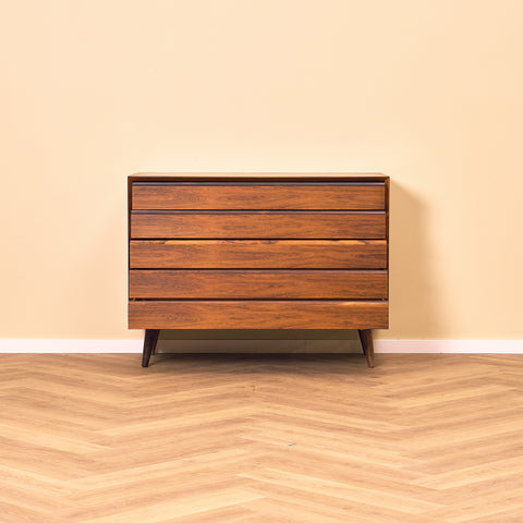 Danish chest of drawers in Santos rosewood by Svend AAge Rasmussen
