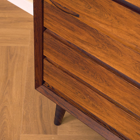 Danish chest of drawers in Santos rosewood by Svend AAge Rasmussen