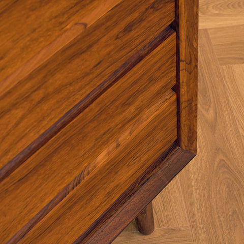 Danish chest of drawers in Santos rosewood by Svend AAge Rasmussen