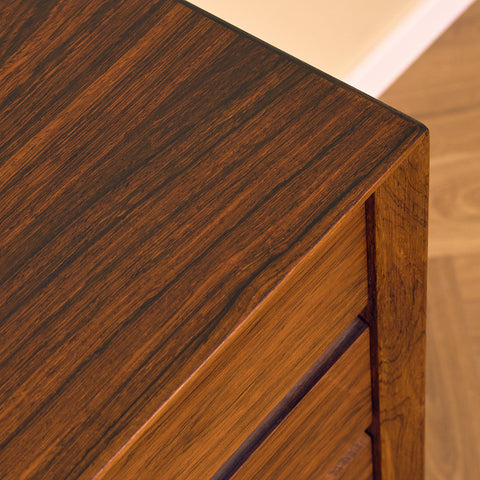 Danish chest of drawers in Santos rosewood by Svend AAge Rasmussen