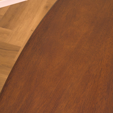 Danish oval dining table in mahogany by Skovby Møbelfabrik