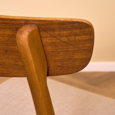 Danish dining chairs in teak & beech by Findahl, model 'Mosbøl'