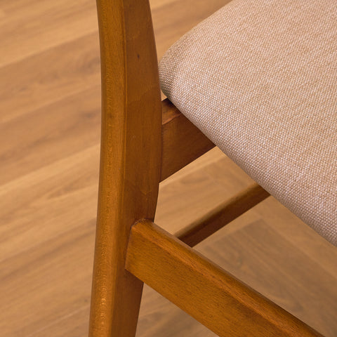 Danish dining chairs in teak & beech by Findahl, model 'Mosbøl'