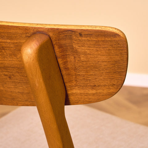 Danish dining chairs in teak & beech by Findahl, model 'Mosbøl'