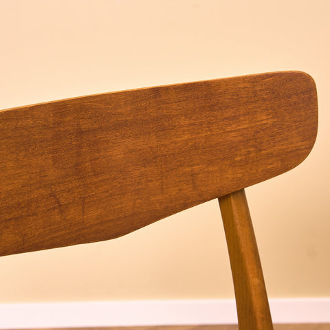 Danish dining chairs in teak & beech by Findahl, model 'Mosbøl'