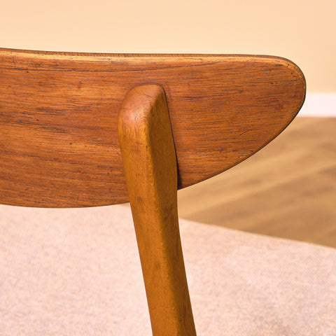 Dining chairs in teak & beech by Farstrup, model 210
