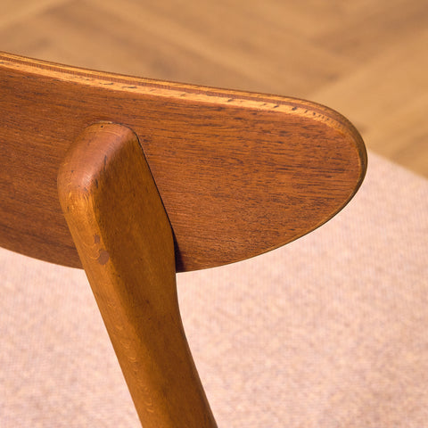 Dining chairs in teak & beech by Farstrup, model 210