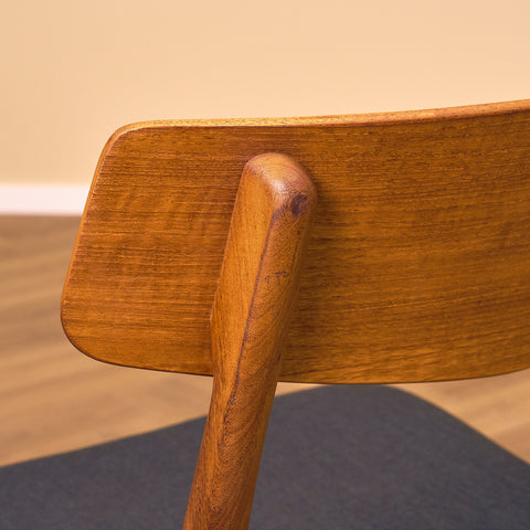 Dining chairs in teak & walnut by Farstrup