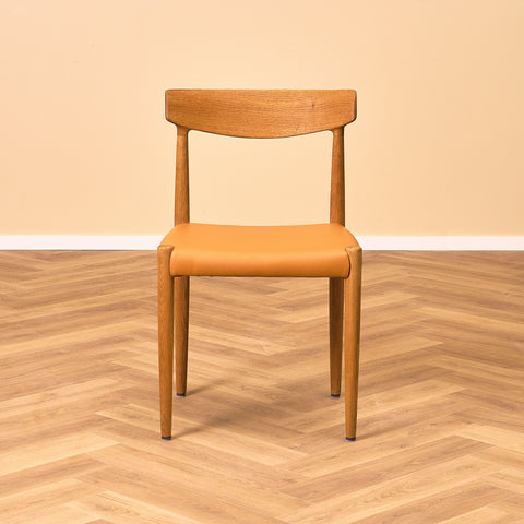 Danish dining chairs in oak by Knud Faerch for Slagelse Möbelfabrik a/s, model No343