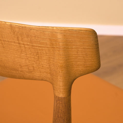 Danish dining chairs in oak by Knud Faerch for Slagelse Möbelfabrik a/s, model No343