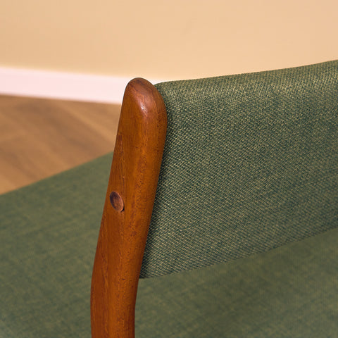 Danish dining chairs, set of 2,  in teak by Johannes Andersen for Uldum Mobelfabrk
