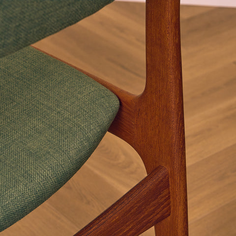 Danish dining chairs, set of 2,  in teak by Johannes Andersen for Uldum Mobelfabrk