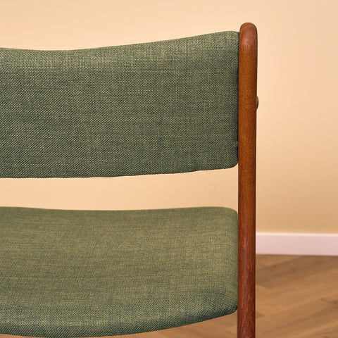 Danish dining chairs, set of 2,  in teak by Johannes Andersen for Uldum Mobelfabrk