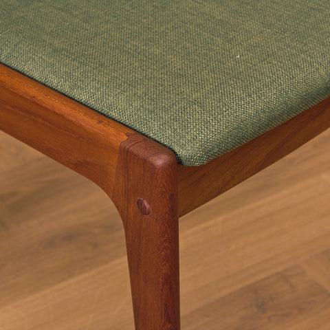 Danish dining chairs, set of 2,  in teak by Johannes Andersen for Uldum Mobelfabrk
