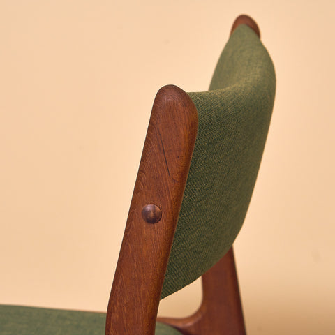 Danish dining chairs, set of 2,  in teak by Johannes Andersen for Uldum Mobelfabrk