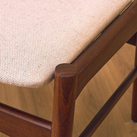 Danish dining chairs in walnut