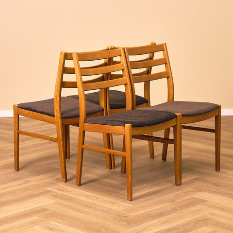 Swedish dining chairs in beech by NC Möbelfabrik