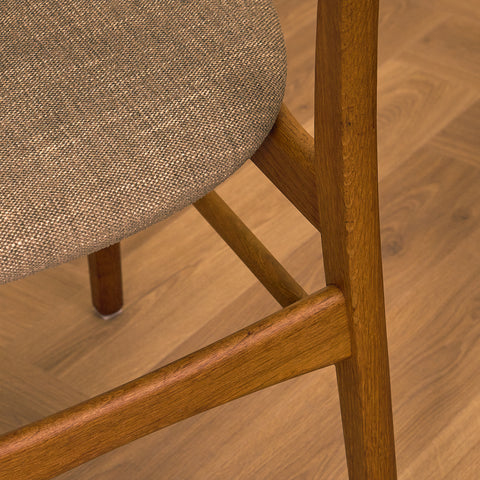 Danish dining chairs in teak & oak by Farstrup