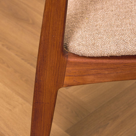 Danish dining chairs in teak by Sven Ellekaer for Christian Linneberg Møbelfabrik