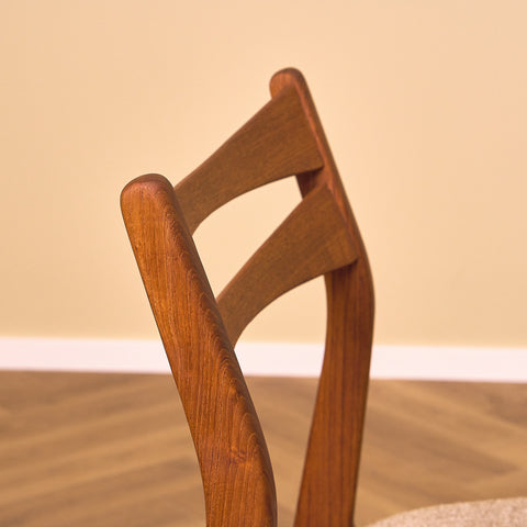 Danish dining chairs in teak by Sven Ellekaer for Christian Linneberg Møbelfabrik