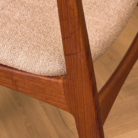 Danish dining chairs in teak by Sven Ellekaer for Christian Linneberg Møbelfabrik