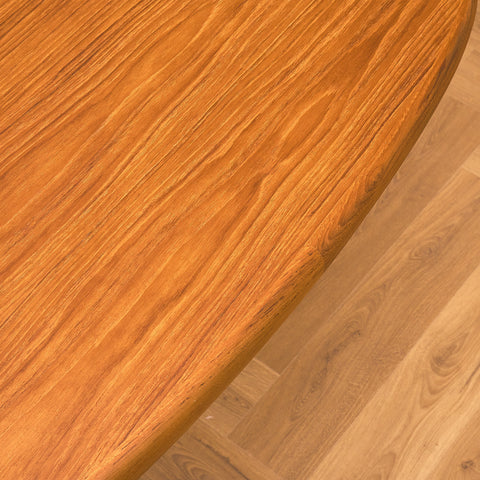 Danish oval dining table in teak by Skovby Møbelfabrik