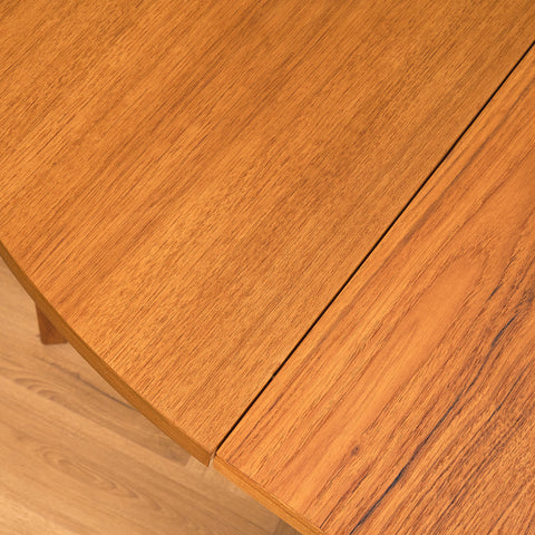 Swedish round dining table in teak