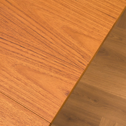 Swedish round dining table in teak